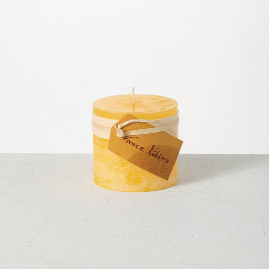 Timber Candle (3.25" x 3" ) - Pale Yellow