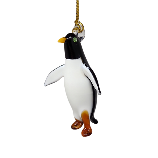 Penguin  Egyptian Glass Ornament